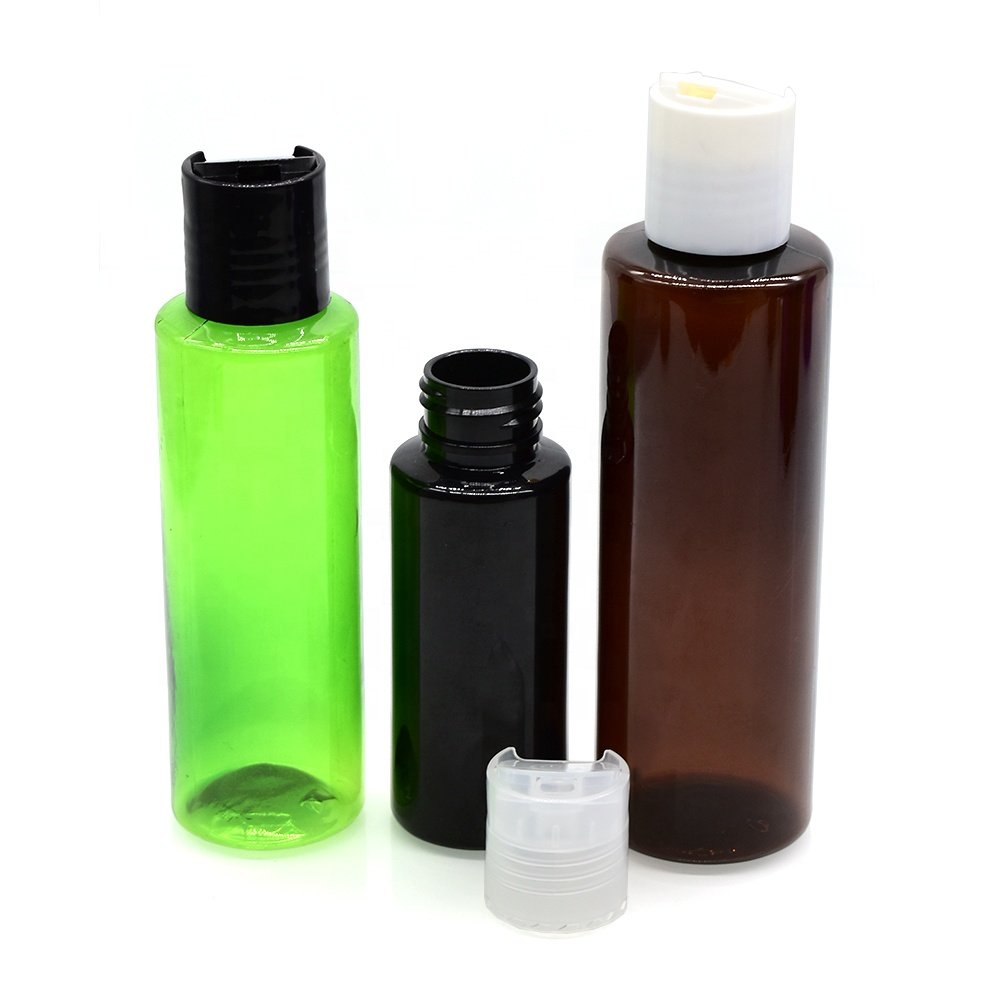 customized 15ml 30ml 50ml 60ml 100ml 150ml 250ml 500ml cosmetic lotion plastic shampoo bottle with press disc cap
