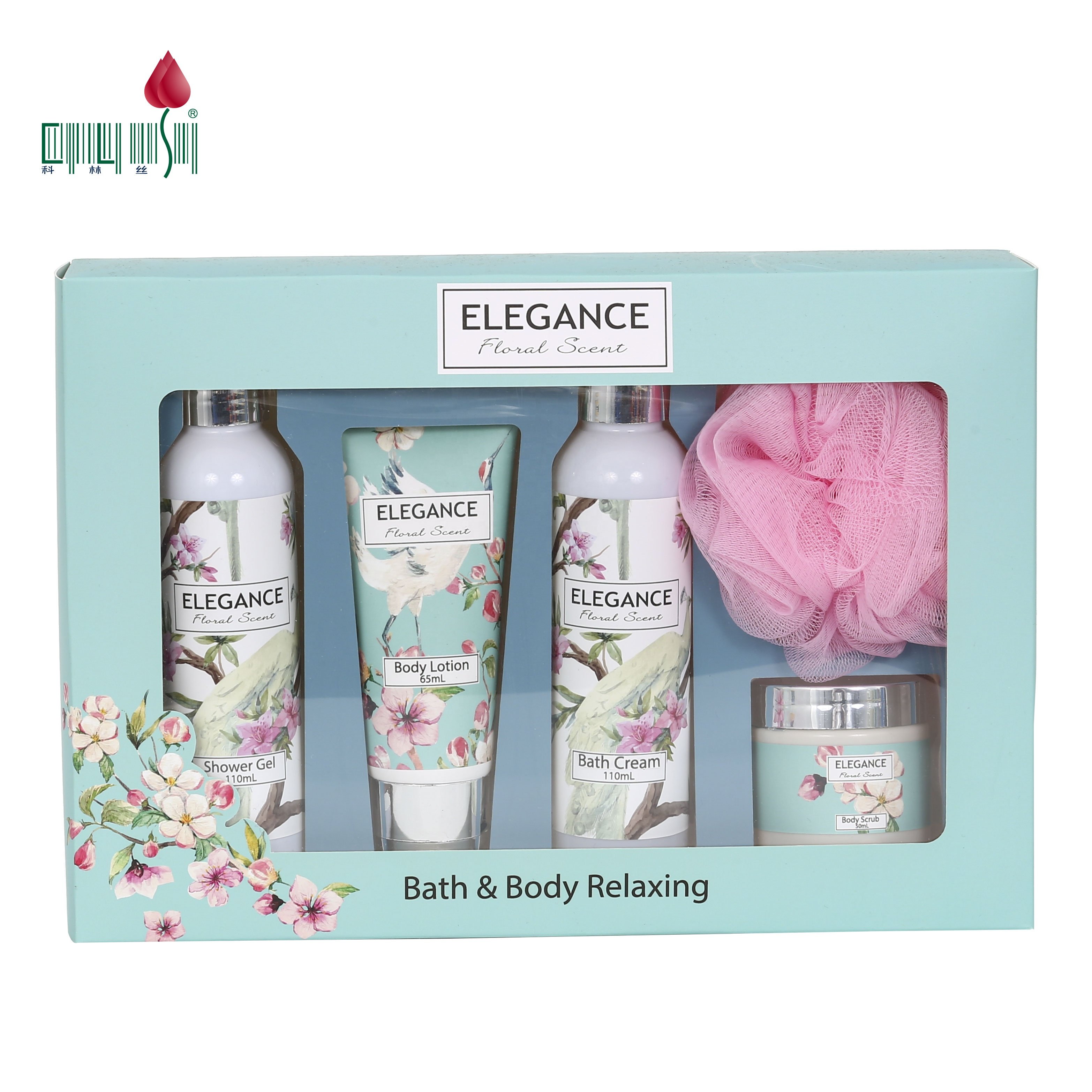 Elegance private label Spa luxury relaxing bath gift shower gel set for women