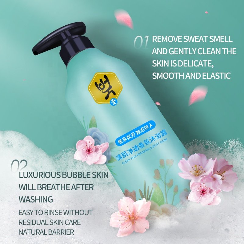 OEM Factory Wholesales Sample 500ML Rose Cheap Rated Sexiest Body Whitening Shower Thai Time Bath And Shower Gel For Women