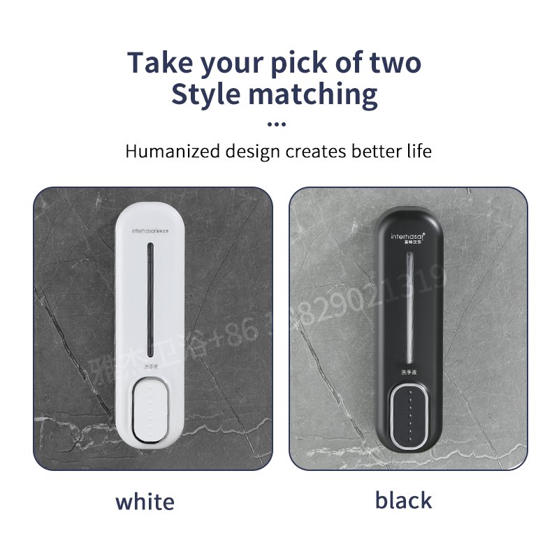 European-style White Soap Dispenser Wall-hanging Hotel Shampoo Hand Soap Bottle Bathroom Hotel Bathroom Shower Gel Bottle