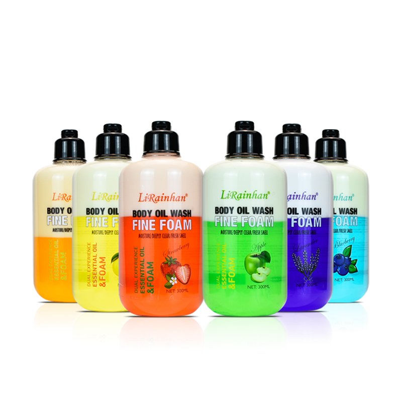 Gmpc Certificated Deeply Cleanses Skin Body Shower Gel Strawberry 2 In 1 Rose Oil Body Wash Foam