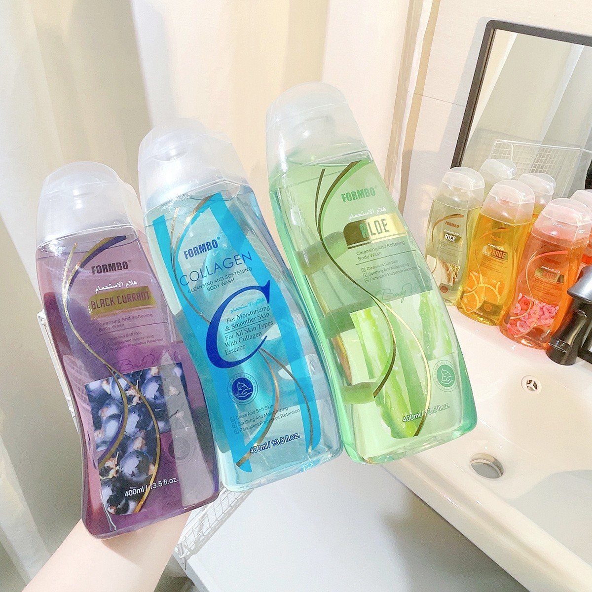 OEM Private Label Wholesale Shower Bath Gel Bdoy Wash Cleansing Skin Care Moisturizing Whitening Body Wash 400ml For Hotel Use