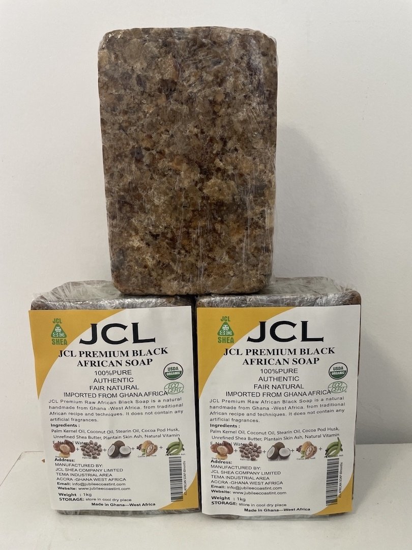 Raw African Black Soap For Acne and pimples