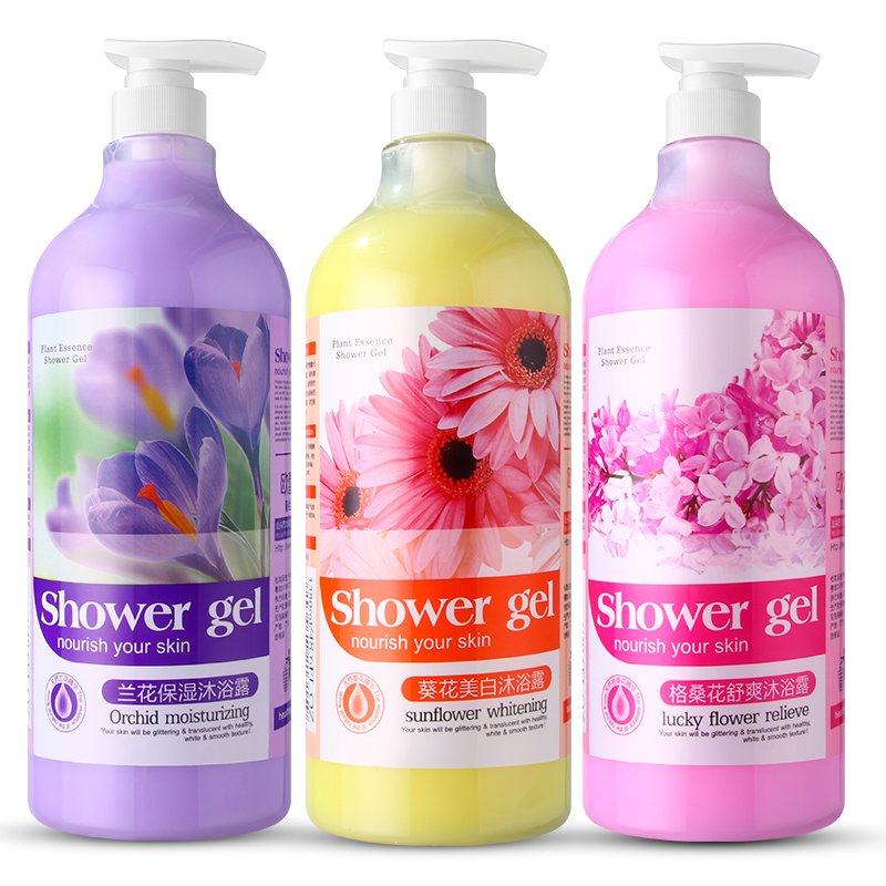 1380ml Sunflower Whitening and Moisturizing Body Soap Gesang Flower Orchid Moisturizing Body Soap Adults Shower Gel Female