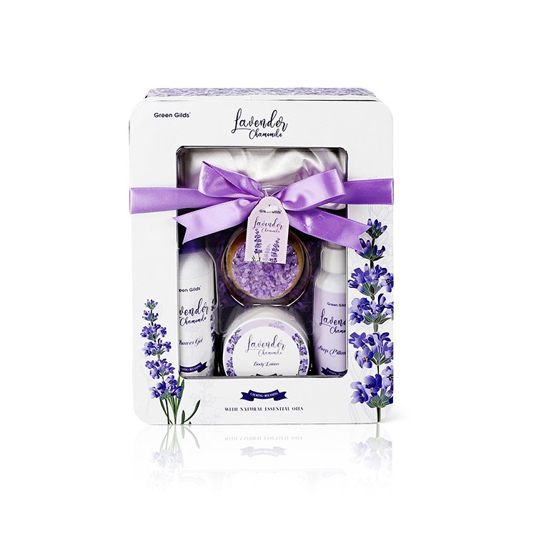 OEM Custom Cleaning Body Care Gift Set Body Wash Moisturizing Soothing Luxury Bath Gift Set Bath Bomb Lavender Bath Gift Set