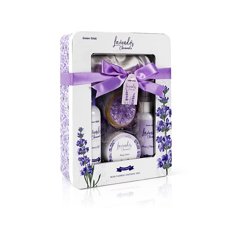 OEM Custom Cleaning Body Care Gift Set Body Wash Moisturizing Soothing Luxury Bath Gift Set Bath Bomb Lavender Bath Gift Set