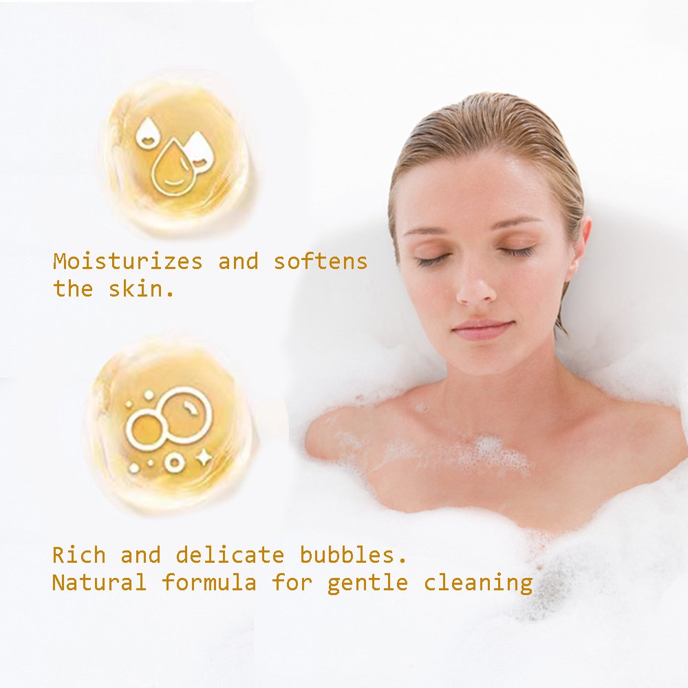 Customized logo/bulk/scent natural bath foaming body works shower gel for dry skin