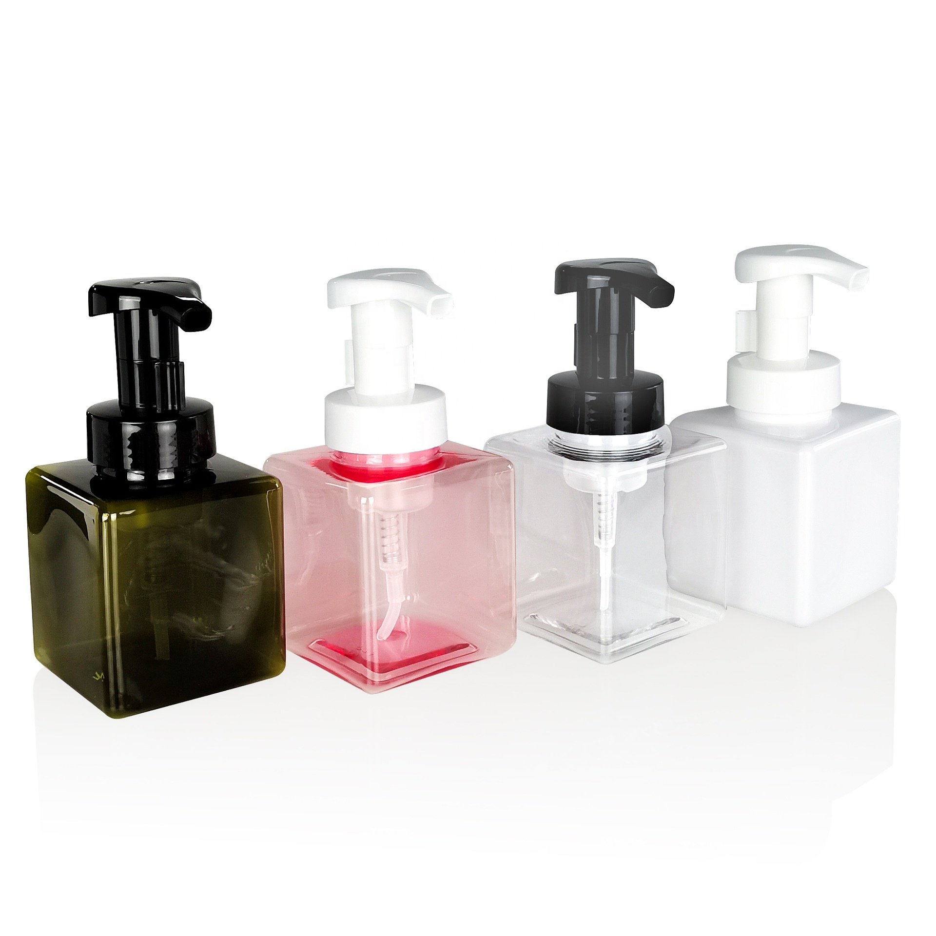 Empty Foaming Soap Dispenser Bathroom Hand Sanitizer Shampoo Bottle Body Wash Lotion Refillable Pump Bottle Foam Container