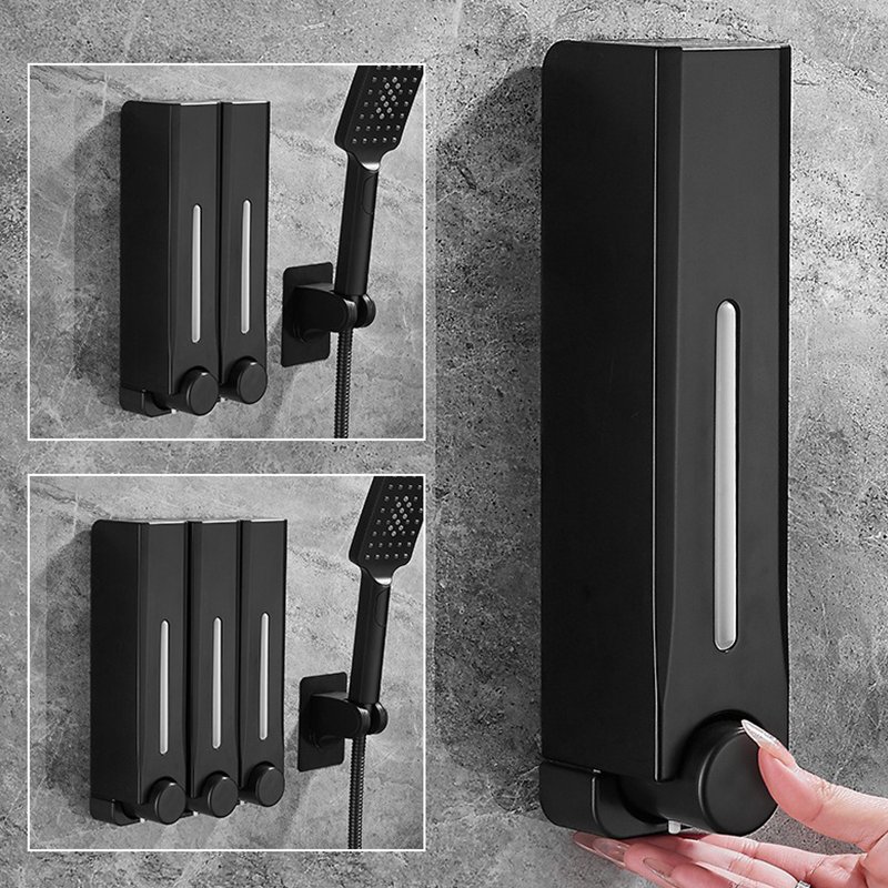 Wall-mounted Perforation-free 500ML Colorful Bathroom Press Soap Dispenser Hotel Bathroom Shampoo Shower Gel Soap Dispenser