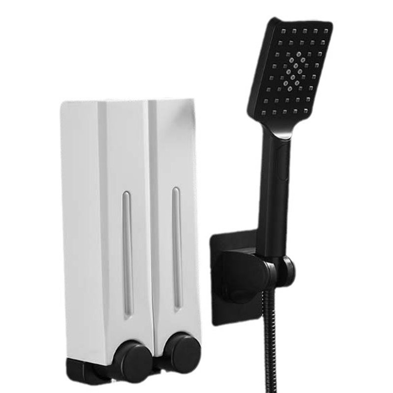 Wall-mounted Perforation-free 500ML Colorful Bathroom Press Soap Dispenser Hotel Bathroom Shampoo Shower Gel Soap Dispenser