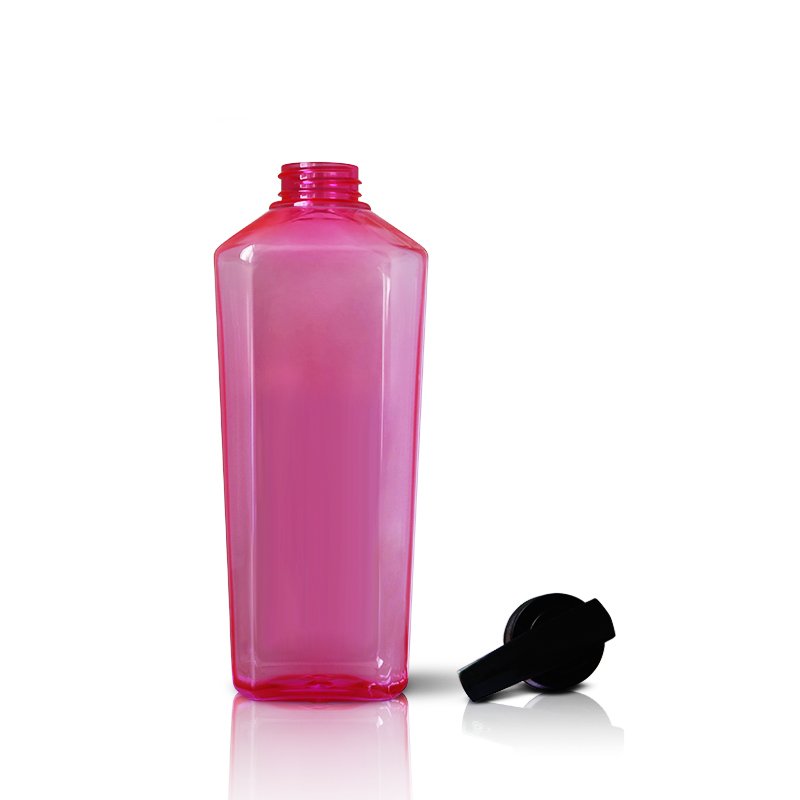 Unique design polygon fancy shampoo bottles biodegradable shampoo bottle packaging for shower gel