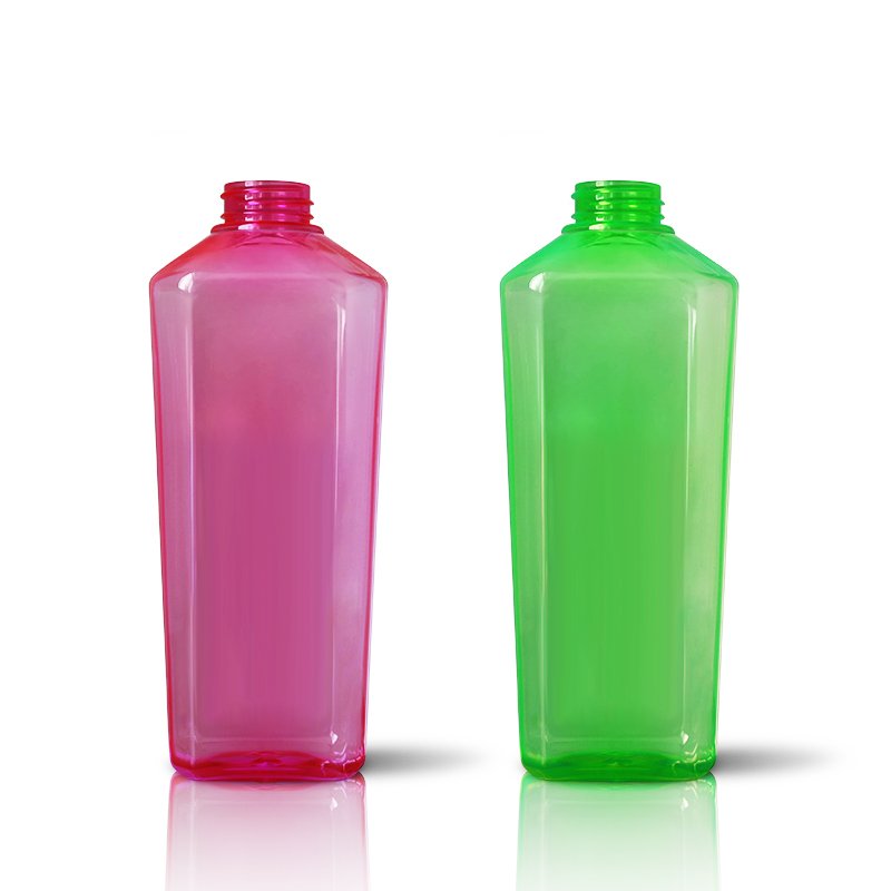Unique design polygon fancy shampoo bottles biodegradable shampoo bottle packaging for shower gel
