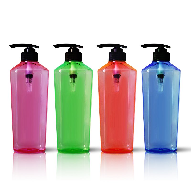 Unique design polygon fancy shampoo bottles biodegradable shampoo bottle packaging for shower gel