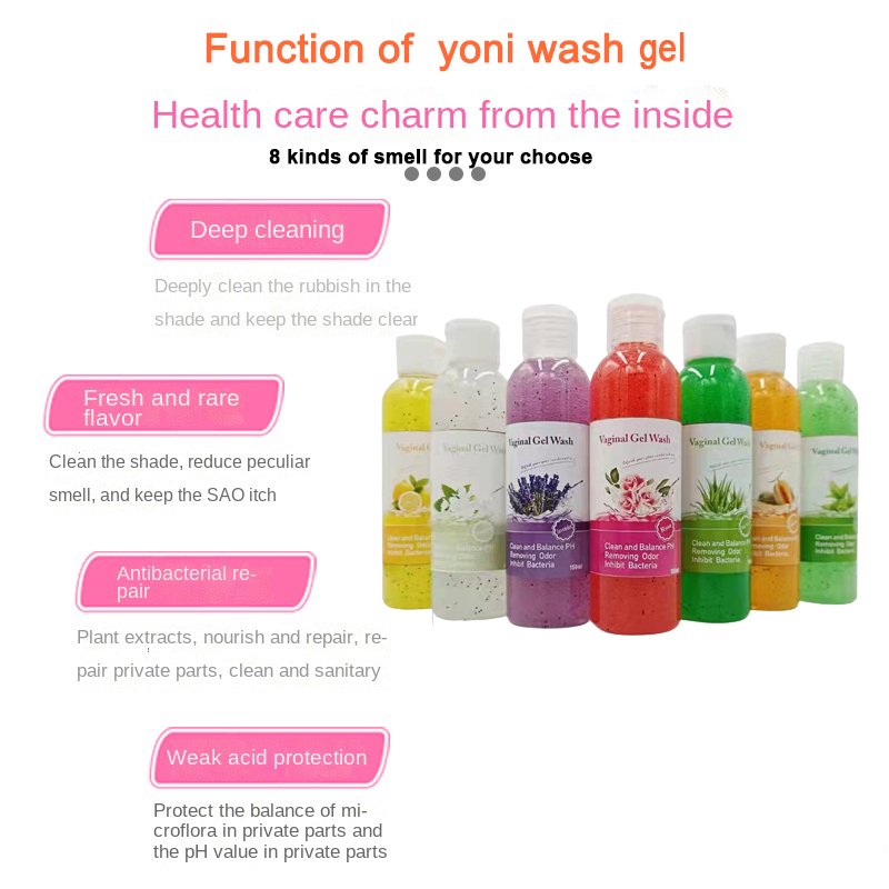 wholesale hygiene products Foam Cleanser yoni shower gel 150ml yoni wash gel