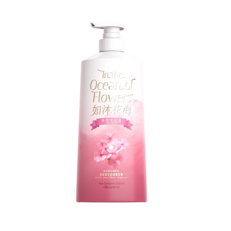 Wholesale Private Label Perfume Shower Gel, Whitening And Brightening Bodywash For Women 800ml.