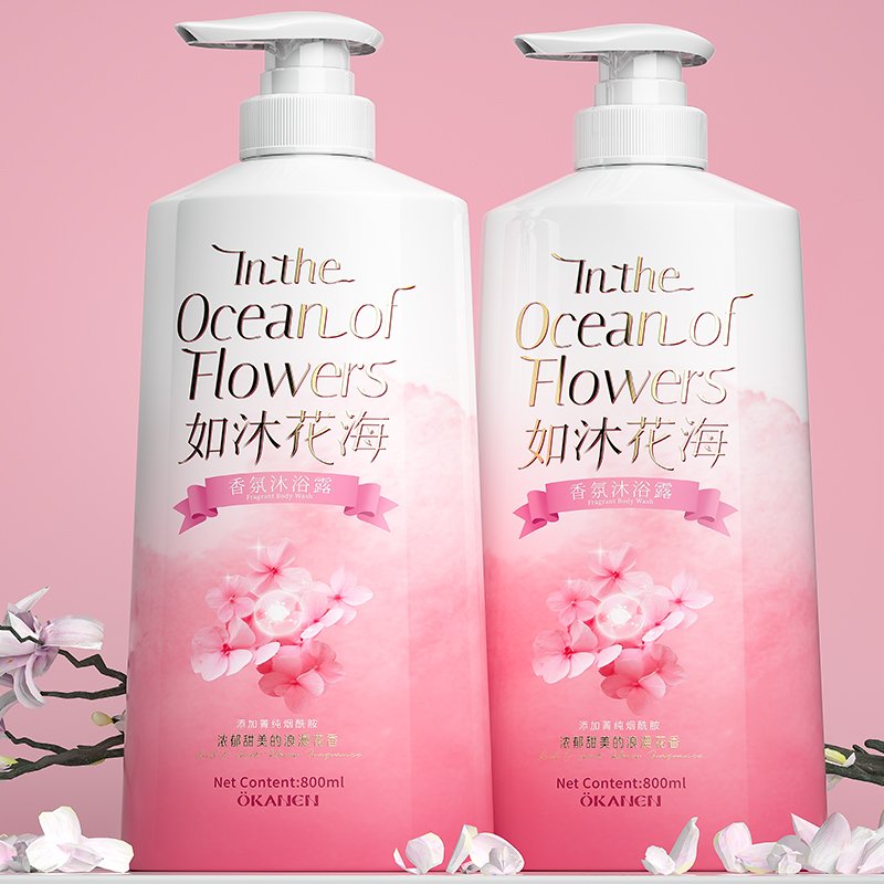 Wholesale Private Label Perfume Shower Gel, Whitening And Brightening Bodywash For Women 800ml.