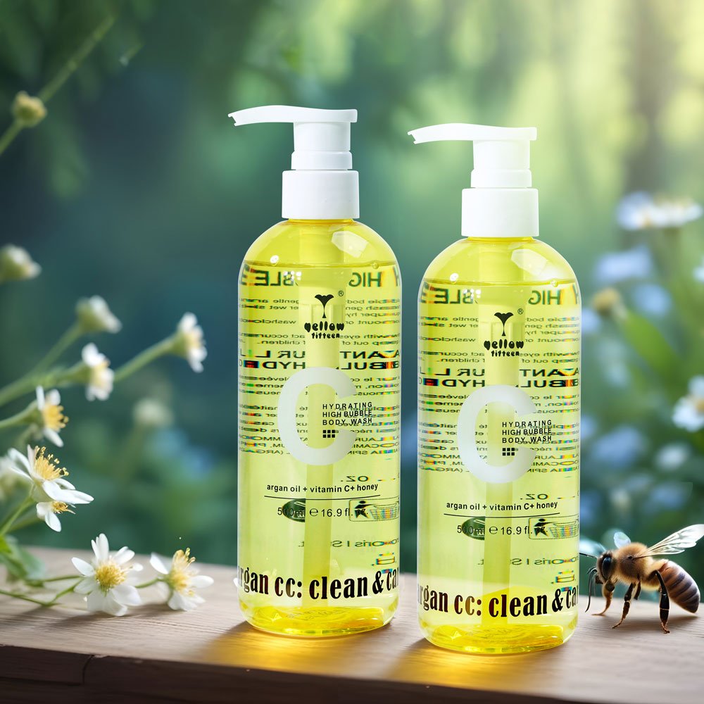 OEM Private Label Body Care Natural Organic Vitamin Honey Vegan Lightening Body Wash Perfume Bath Scrub Shower Gel Body Wash
