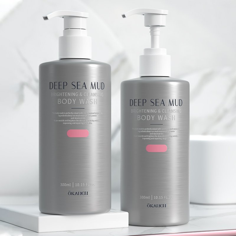Best Selling Wholesale Private Label Volcanic Mud Shower Gel, Body Care Wash, Whitening And Moisturizing Bath Liquid 300ml.