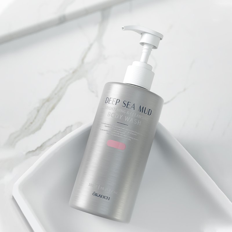 Best Selling Wholesale Private Label Volcanic Mud Shower Gel, Body Care Wash, Whitening And Moisturizing Bath Liquid 300ml.