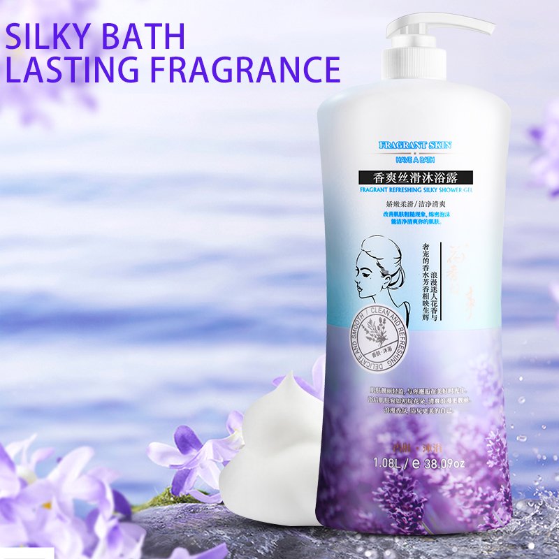 Wholesale 1080ml Large Bottle Perfume Body Soap Moisturizing Hydrating Body Cleansing Milk Premium Luxury Adults Shower Gel