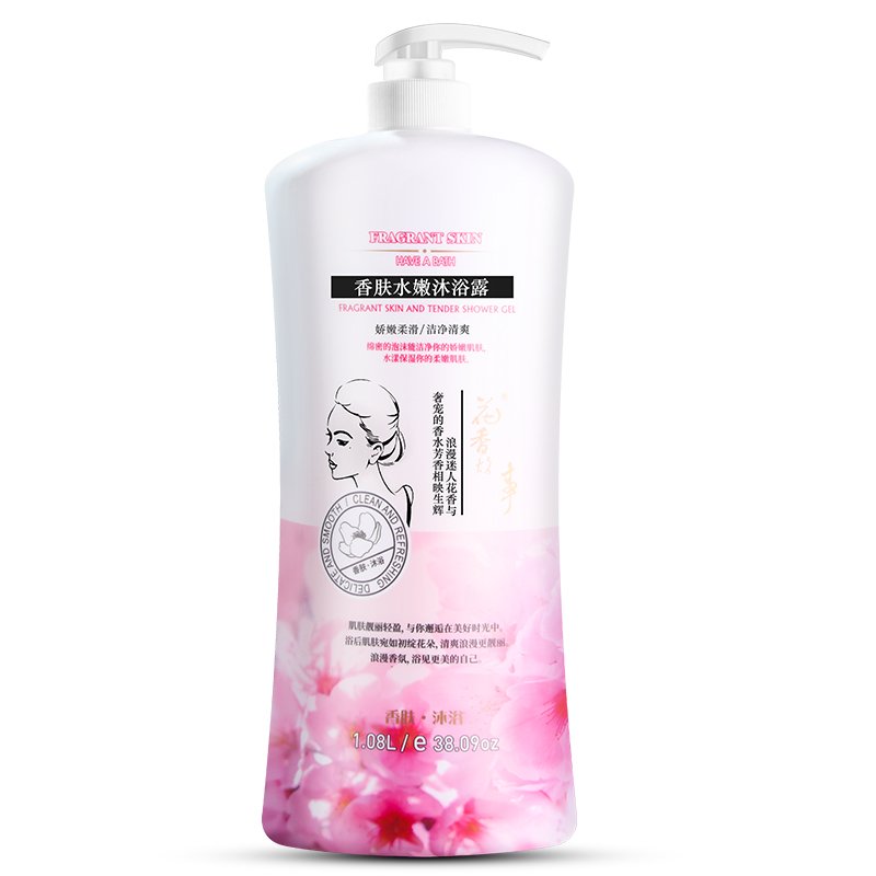 Wholesale 1080ml Large Bottle Perfume Body Soap Moisturizing Hydrating Body Cleansing Milk Premium Luxury Adults Shower Gel
