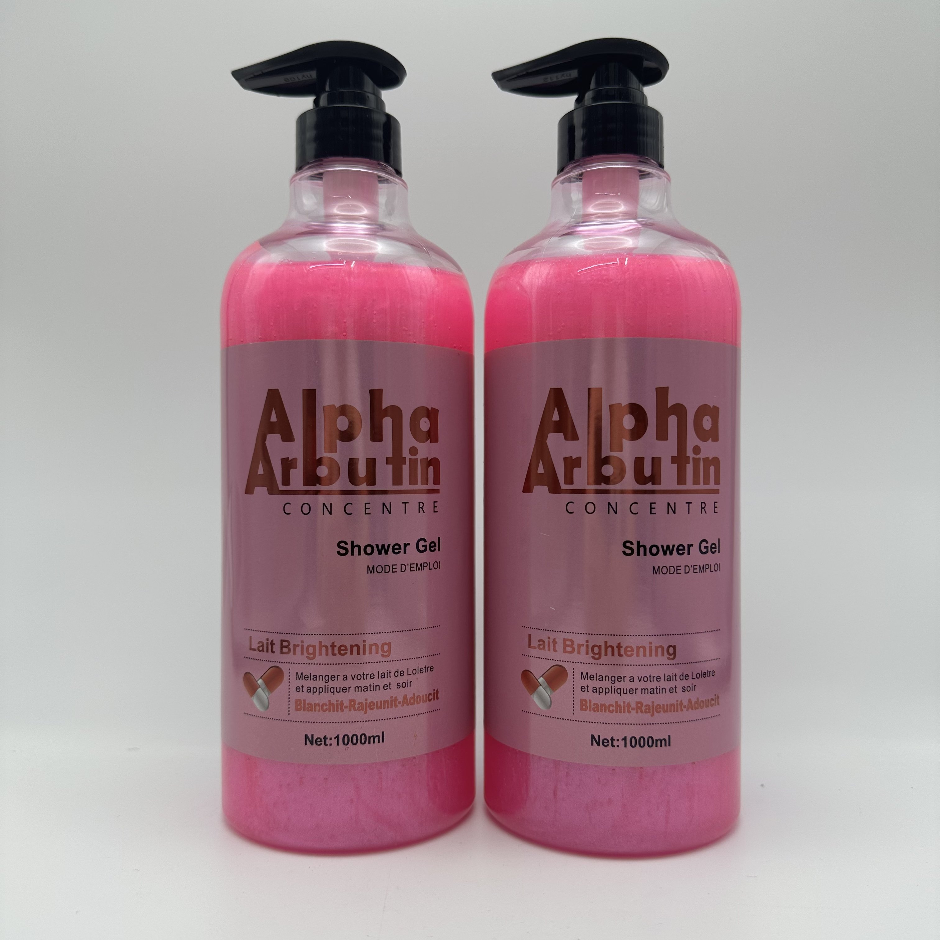 Best whitening native body wash shampoo shiny shower gel liquid soap AHA vitamin c arbutin goat milk for men and women's bath