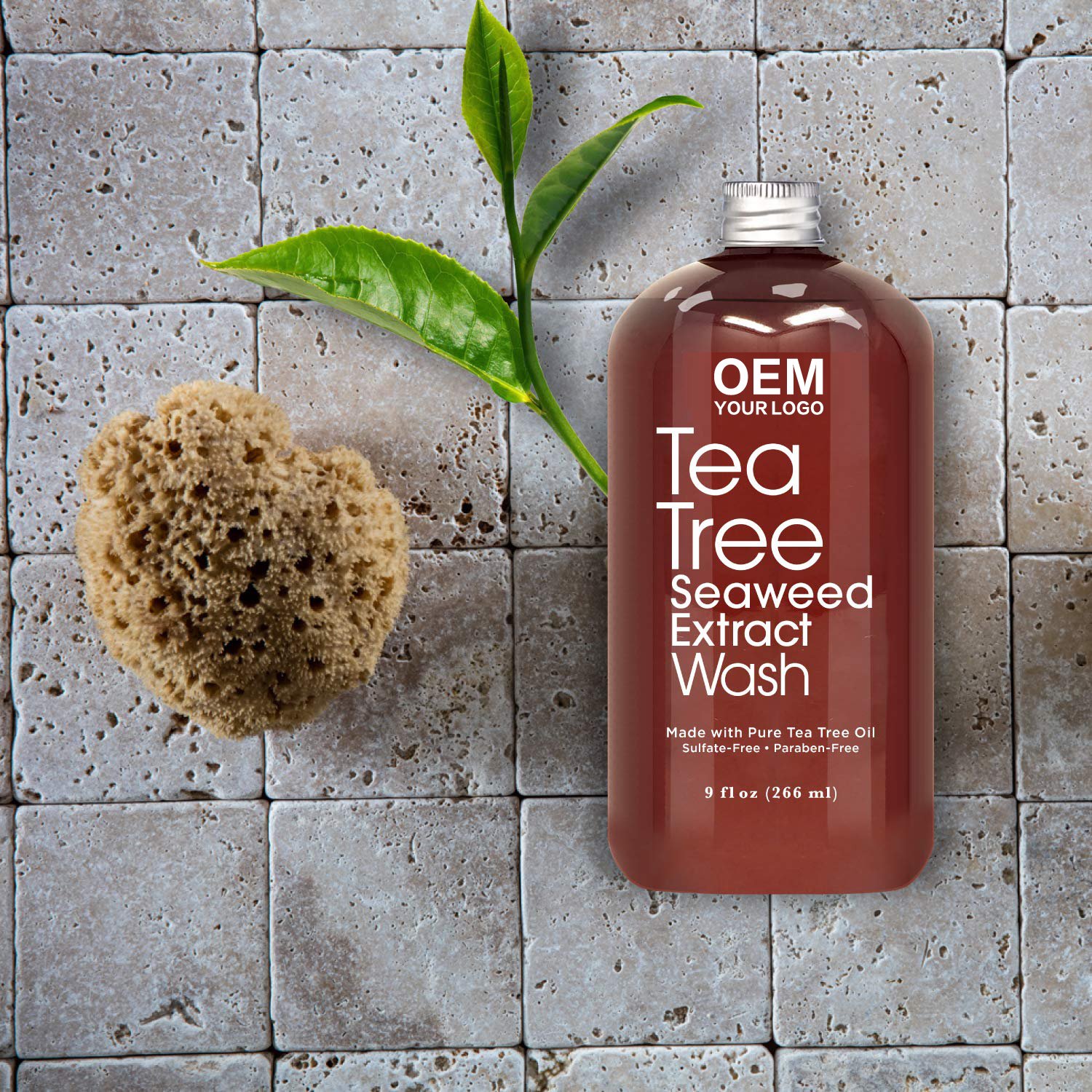 Tea Tree Anti-fungal Liquid Soap Shower Gel Mint Anti Bacterial Body Wash for Jock Itch Athletes Foot Body Odor Eczema Relief