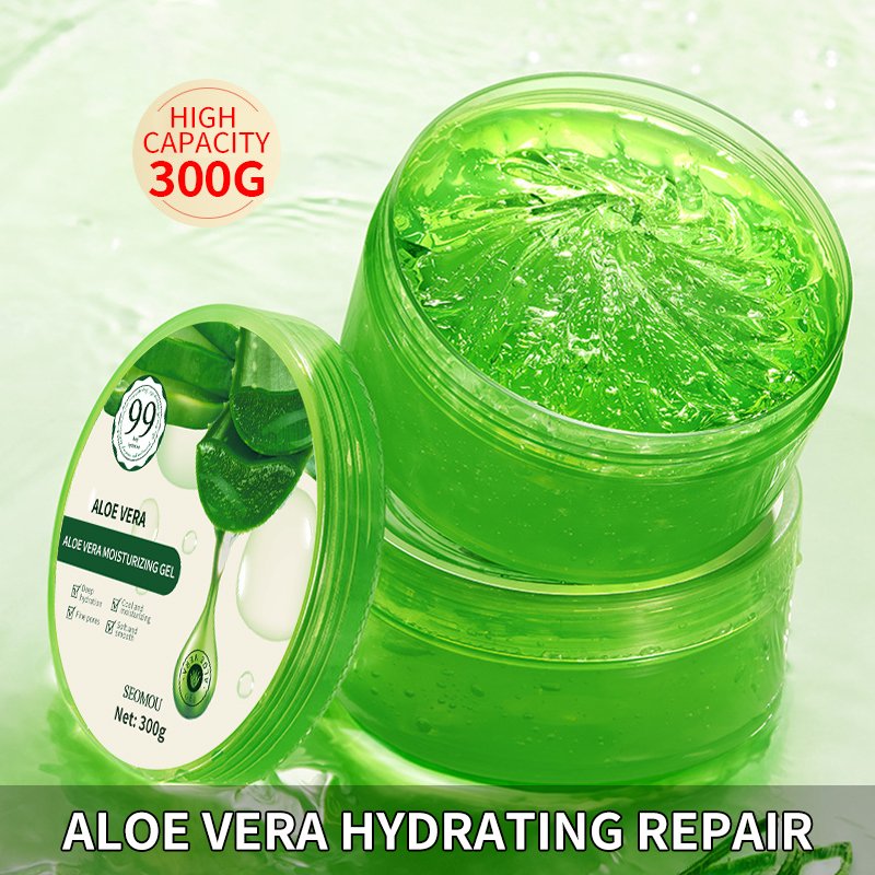 SEOMOU Private Logo Brightening Gel Aloe Vera Face Cream Natural organic 99% pure aloe Vera gel