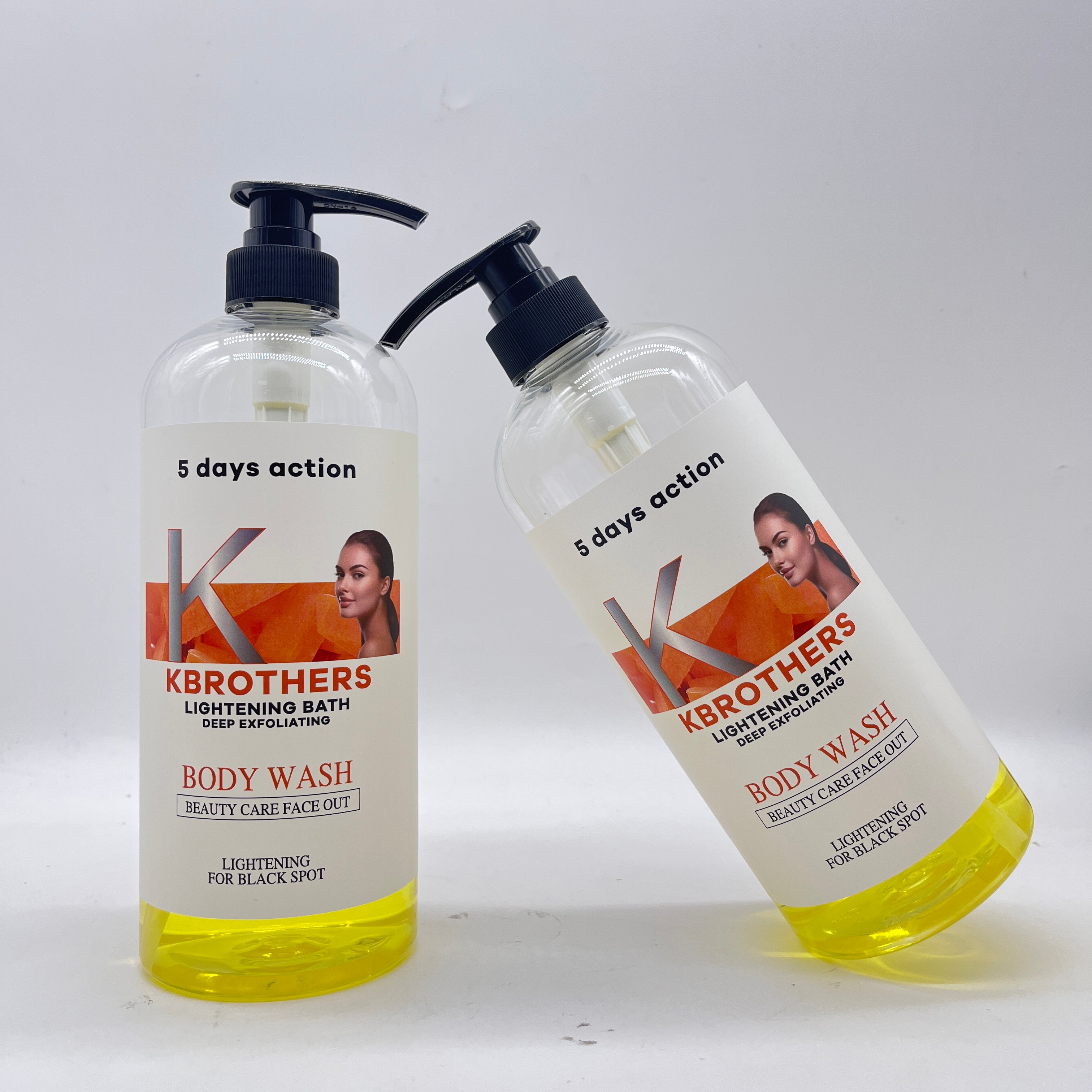 LERMO 1L Private Label Shower Gel High Quality Body Wash Scrub Exfoliating Whitening Nourishing Skin Hydrating Refresh Body Care