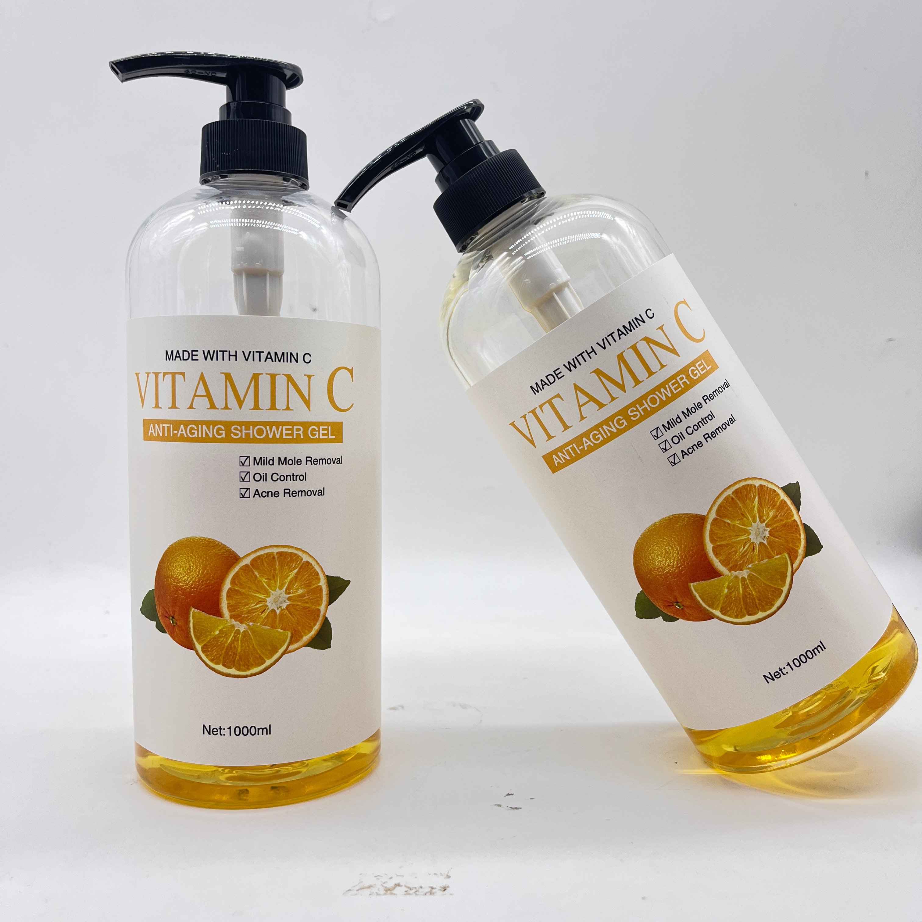 LERMO 1L Private Label Shower Gel High Quality Body Wash Scrub Exfoliating Whitening Nourishing Skin Hydrating Refresh Body Care