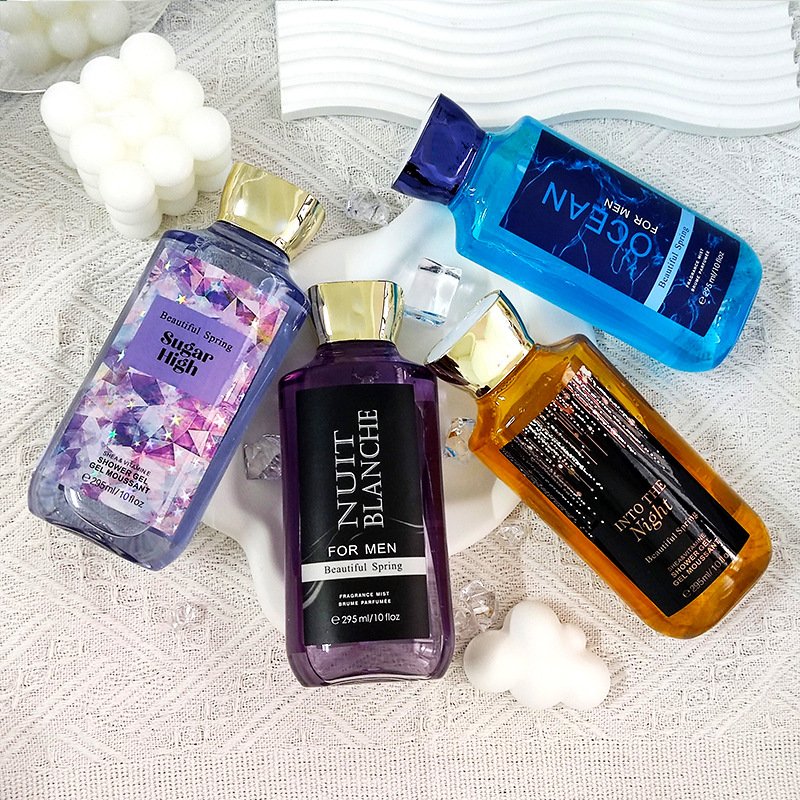 OEM Customizable Body Wash Moisturizing Whitening Bath Gel/ Shower Gel With Herbal Niacinamide Ingredients Milk Scent For Adults