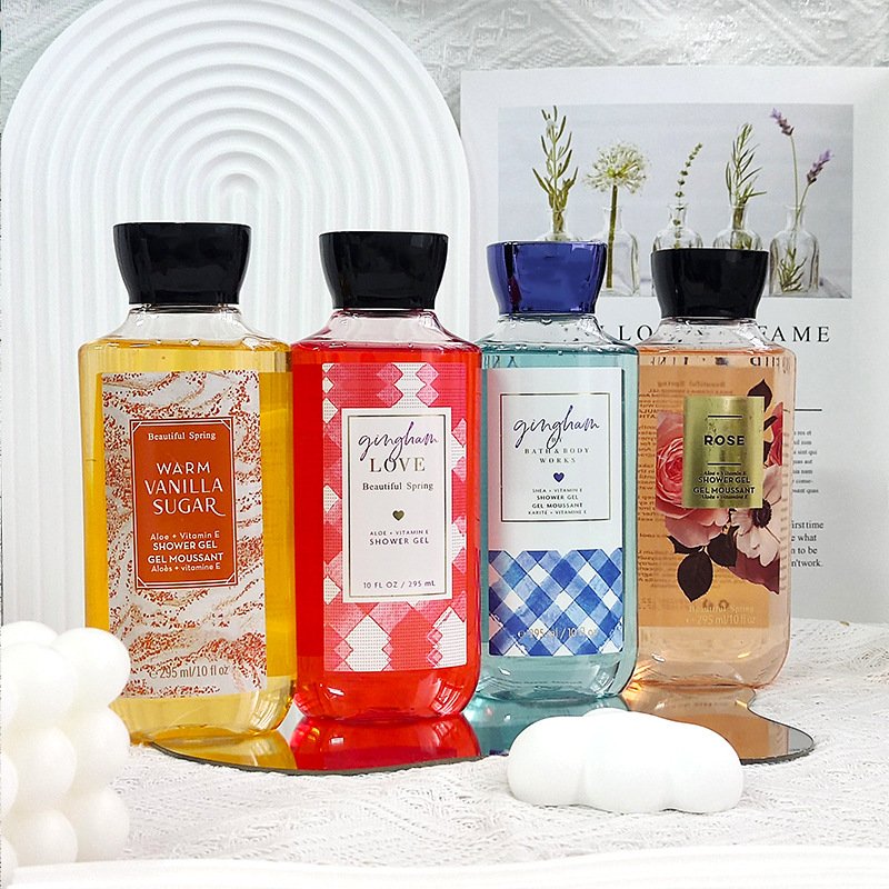 OEM Customizable Body Wash Moisturizing Whitening Bath Gel/ Shower Gel With Herbal Niacinamide Ingredients Milk Scent For Adults