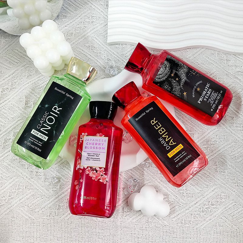 OEM Customizable Body Wash Moisturizing Whitening Bath Gel/ Shower Gel With Herbal Niacinamide Ingredients Milk Scent For Adults