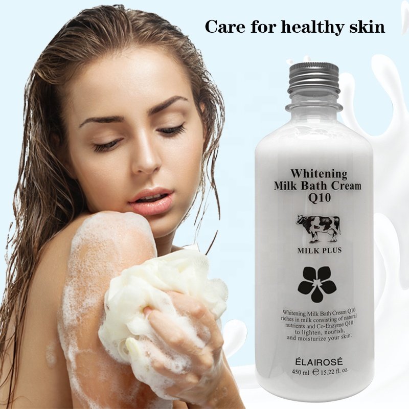 Wholesale Q10 Milk Shower Gel Refreshing Whitening Body Lasting Milk Bath Fragrance Shower Gel