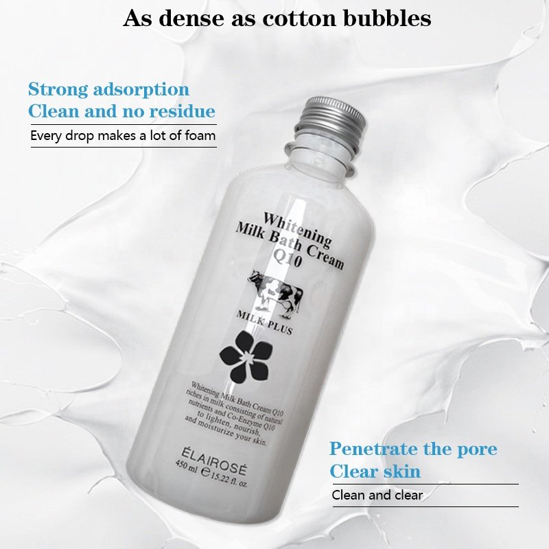 Wholesale Q10 Milk Shower Gel Refreshing Whitening Body Lasting Milk Bath Fragrance Shower Gel