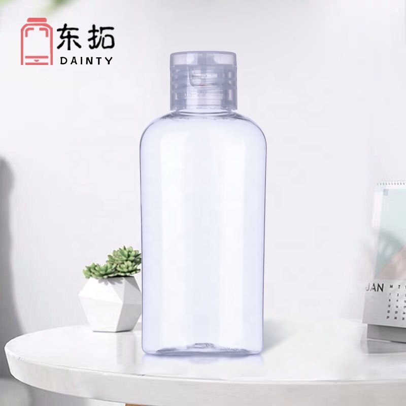 PET bottle water plastic shower gel wholesale bathroom products skin care cosmetics makeup sets mini bottle screw flip cap