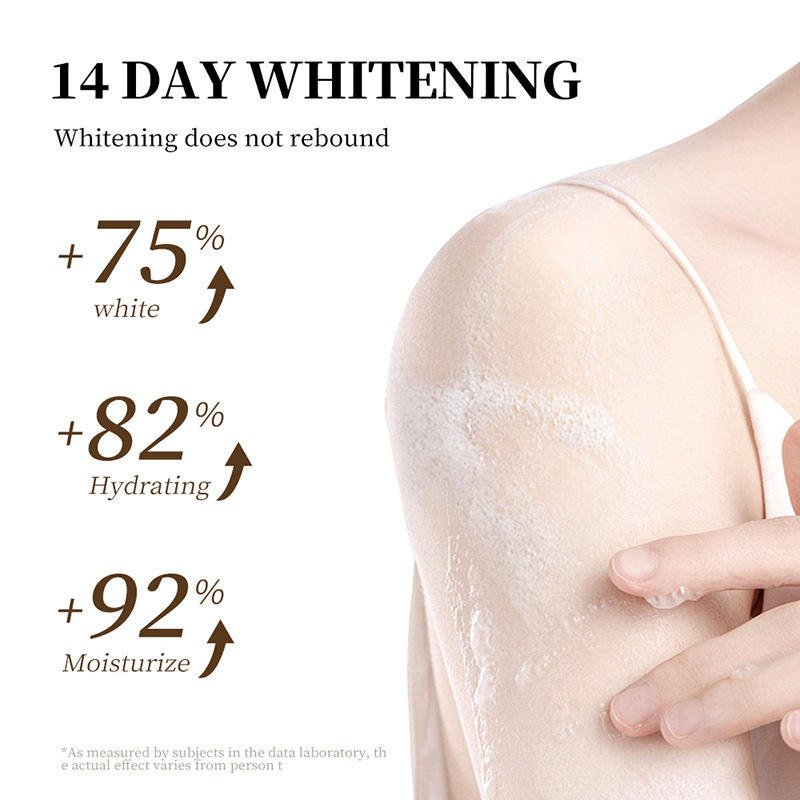 Natural Customized Luxury Exfoliating Whitening Body Wash Deep Cleaning Brightening Lightening Shower Gel