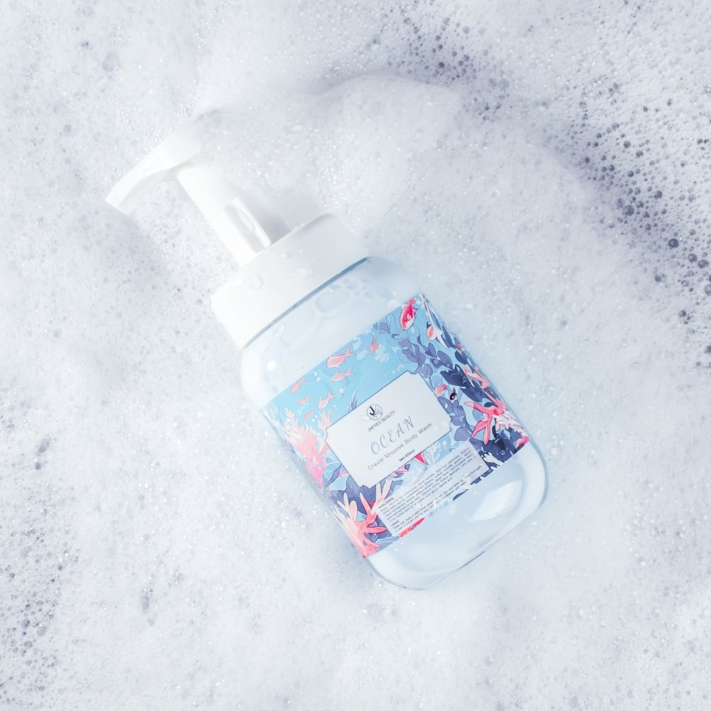 JMFREE Private Label Shower Foam Mousse Bodycare for Everybody Moisture Smooth Body Wash Creamy Bath