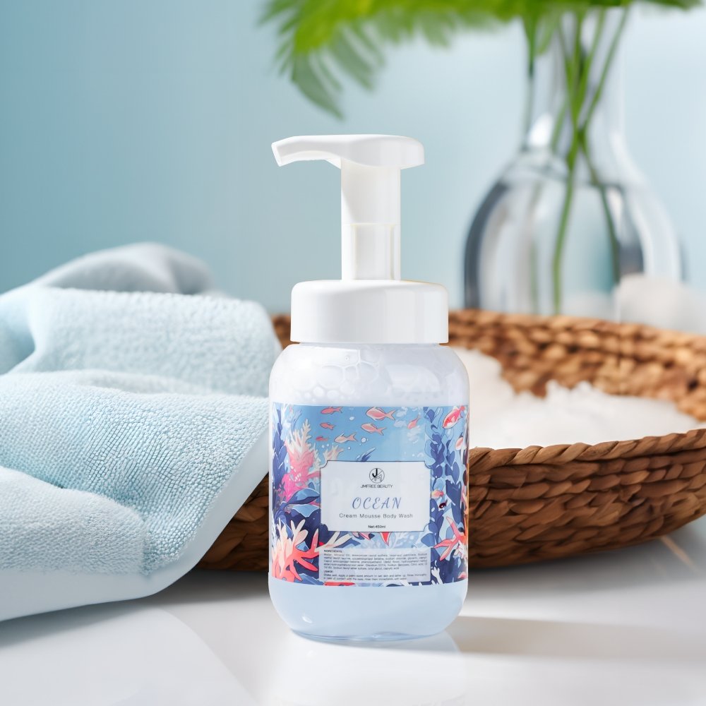 JMFREE Private Label Shower Foam Mousse Bodycare for Everybody Moisture Smooth Body Wash Creamy Bath
