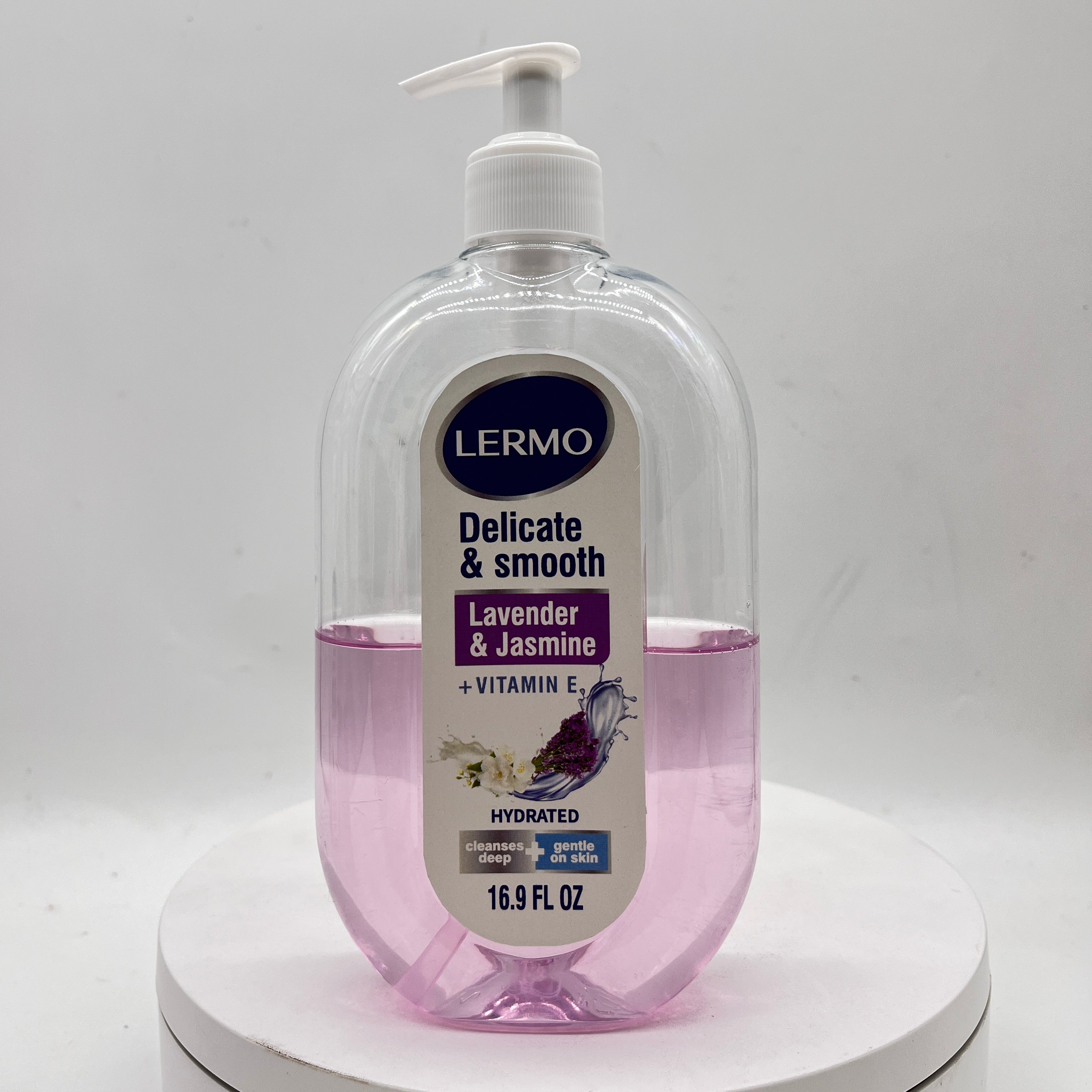 LERMO Organic Natural Lavender Body Wash Lavender Jasmine Body Wash Deeply Cleansing Body Wash Hydrating Smoothing Moisturizing