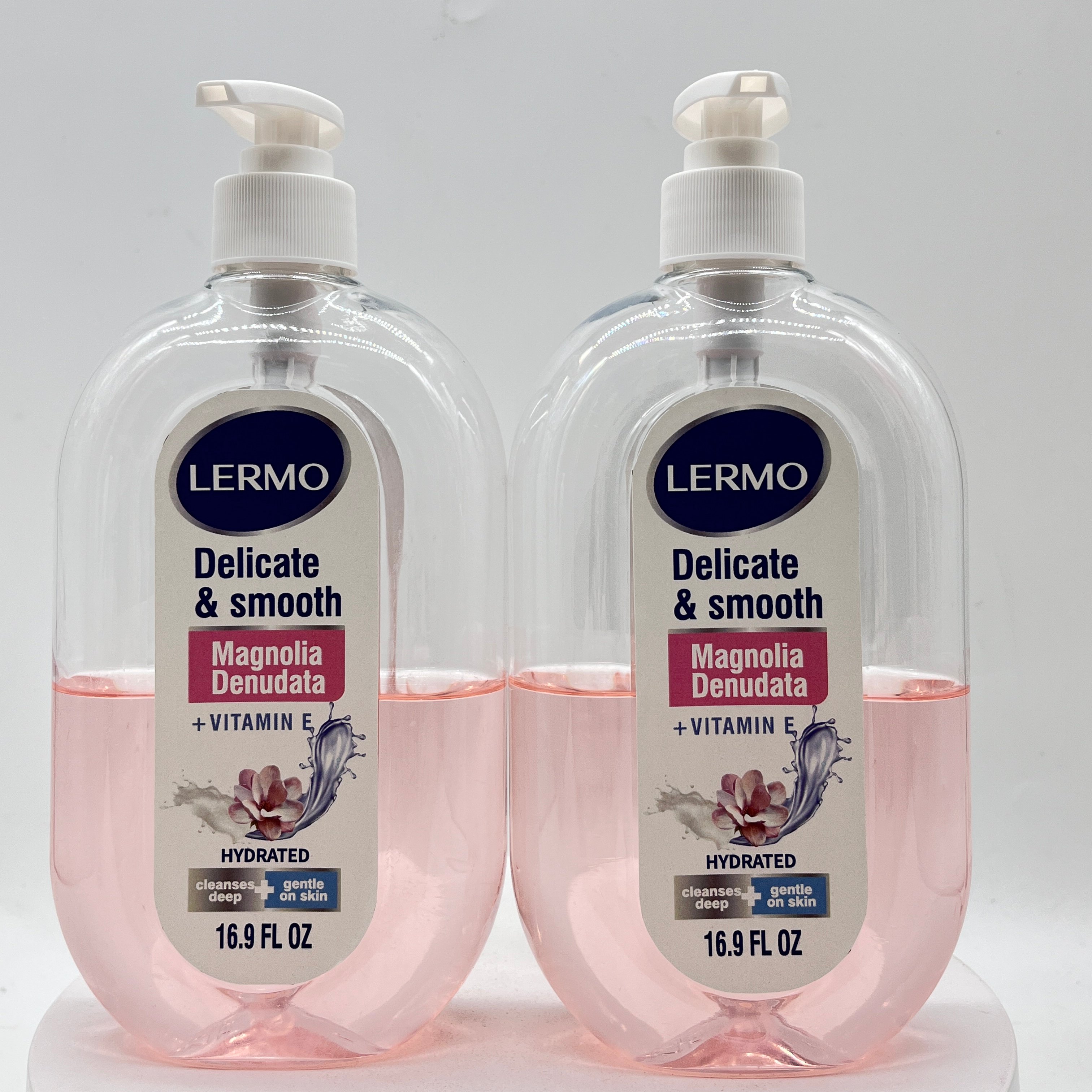 LERMO Organic Natural Lavender Body Wash Lavender Jasmine Body Wash Deeply Cleansing Body Wash Hydrating Smoothing Moisturizing