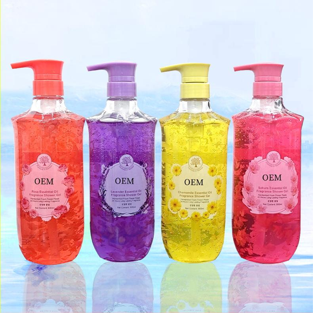 Petal Shower Gel Body Wash Whitening Soap Label Private Shampoo Skin Organic