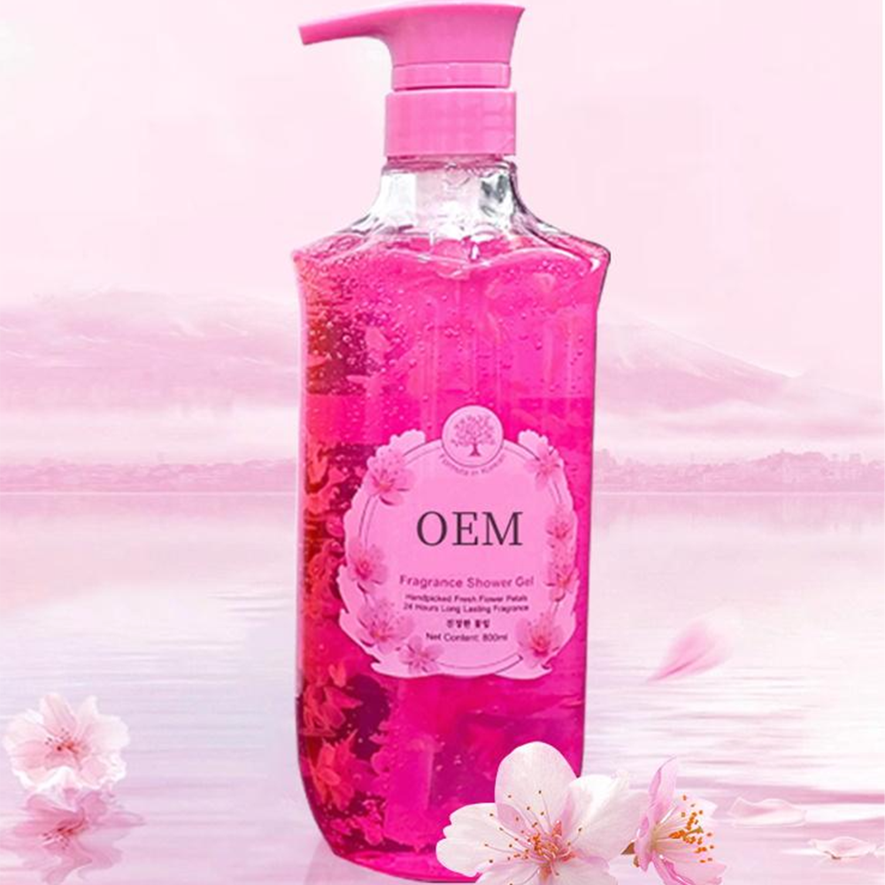 Petal Shower Gel Body Wash Whitening Soap Label Private Shampoo Skin Organic