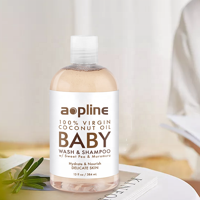 Private label no tear organic baby body wash kids shower gels oem