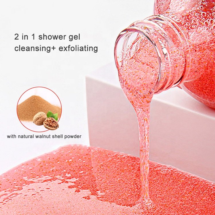 make your own brand lavender rose lemon kiwi fruit scrub exfoliating whitening shower gel