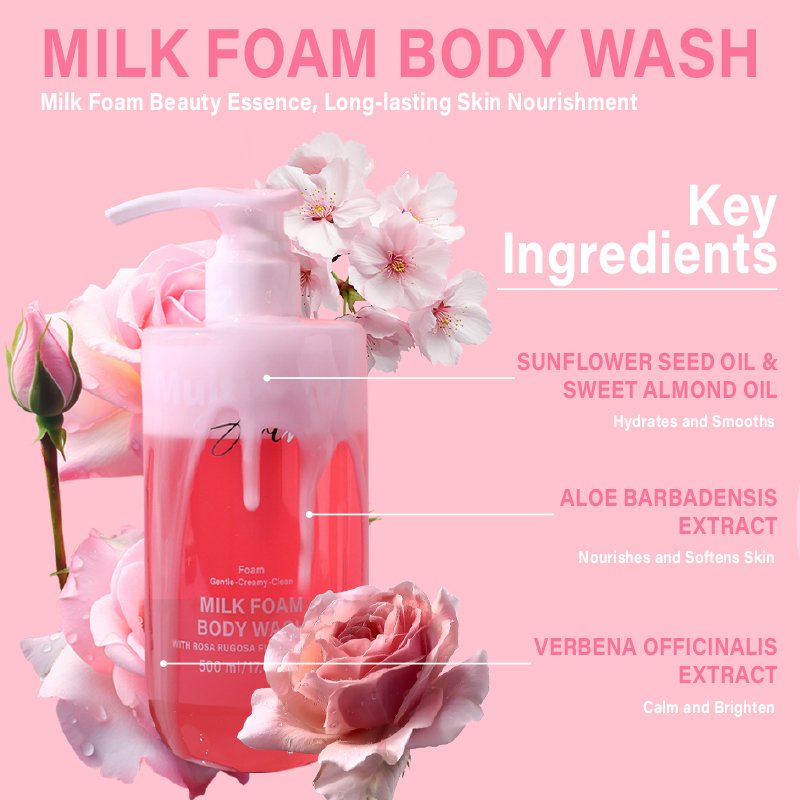 Foaming Body Wash OEM Nourishing Shower Gels