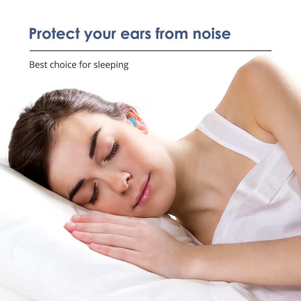 wholesale Promotion Popular Waterproof Soft Clear Earplug soft Silicone Moulded Sleeping Earplugs with case