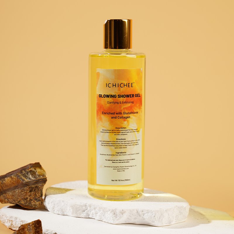 High quality low moq skincare Glowing Glutathione shower gel body care set with your logo