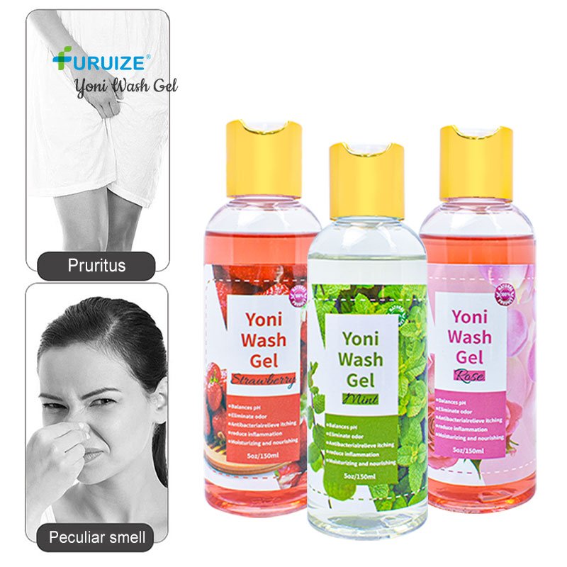 100% Natural Herbs 150ml Gel Vaginal Cleaning Custom Packing Yoni Gel Wash Feminine Hygiene Private Logo Wash gel