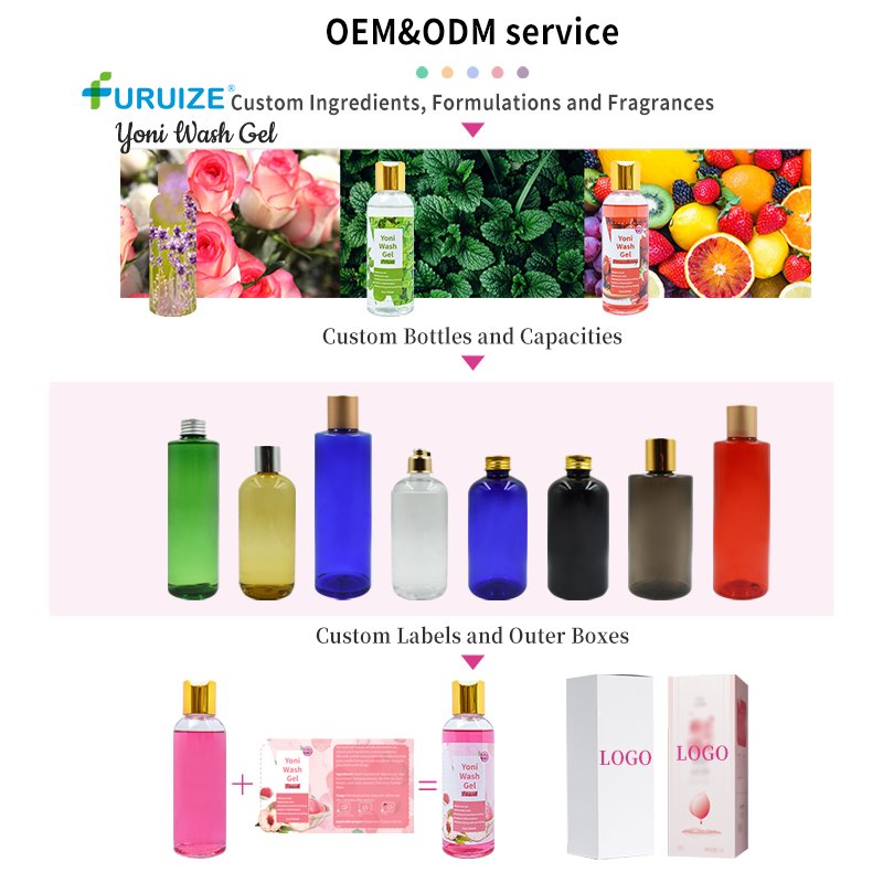 100% Natural Herbs 150ml Gel Vaginal Cleaning Custom Packing Yoni Gel Wash Feminine Hygiene Private Logo Wash gel